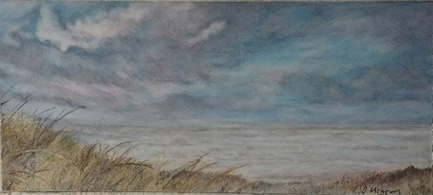 'Ynyslas Dunes' (pastel on paper)