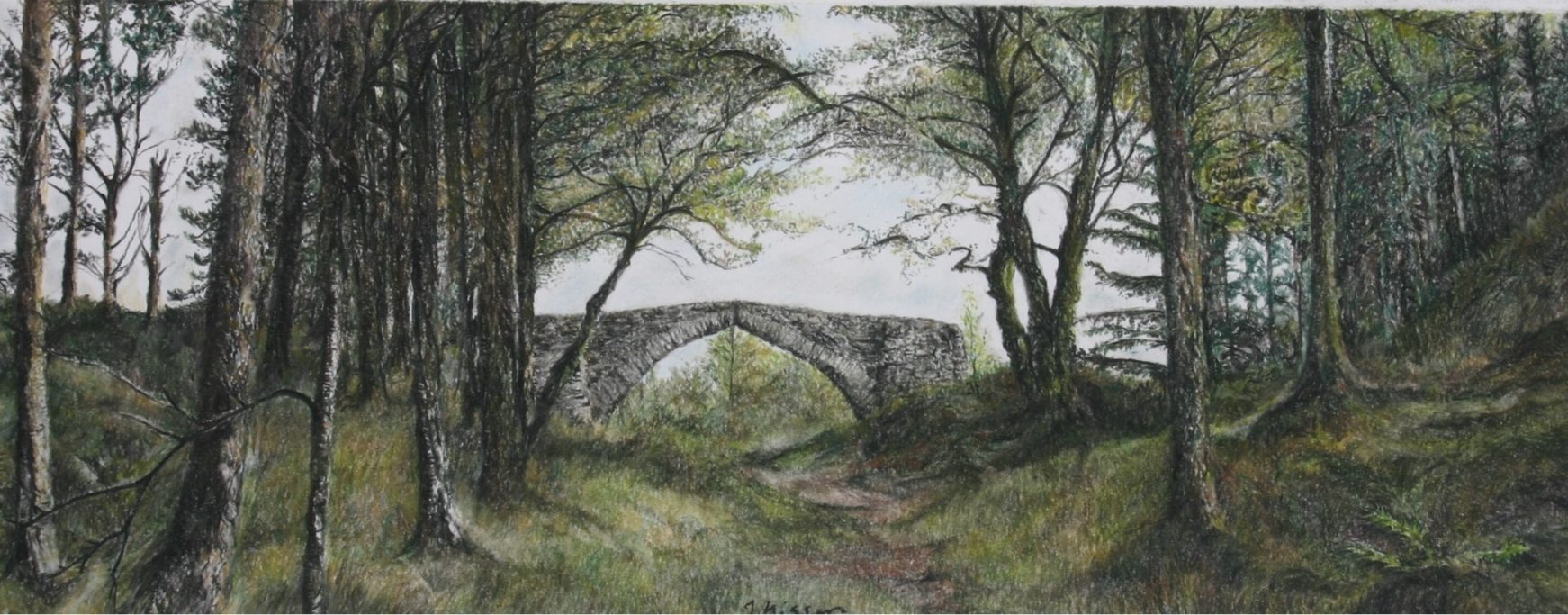 'Y Bwa' Cwmystwyth (pastel on paper)
